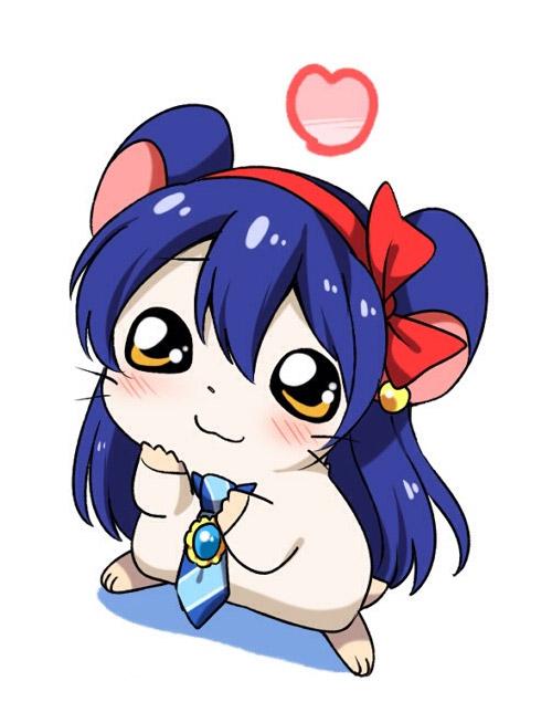 园田海未版小老鼠正在花痴的头像