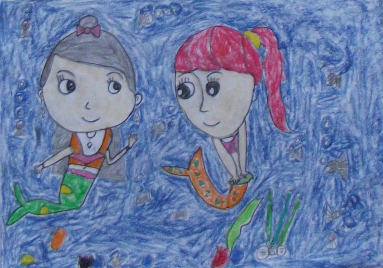 美人鱼 张芮芝画