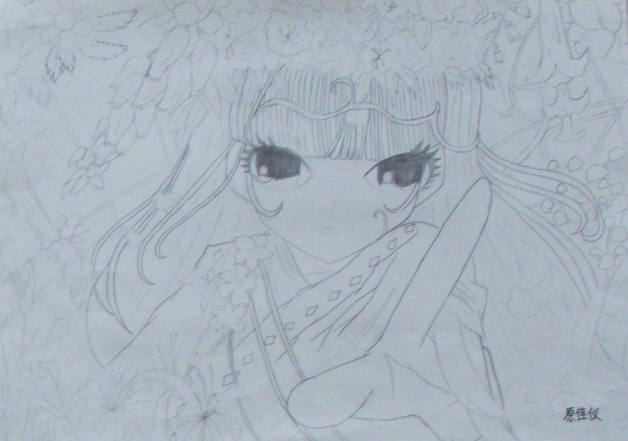 小女孩 原佳仪画