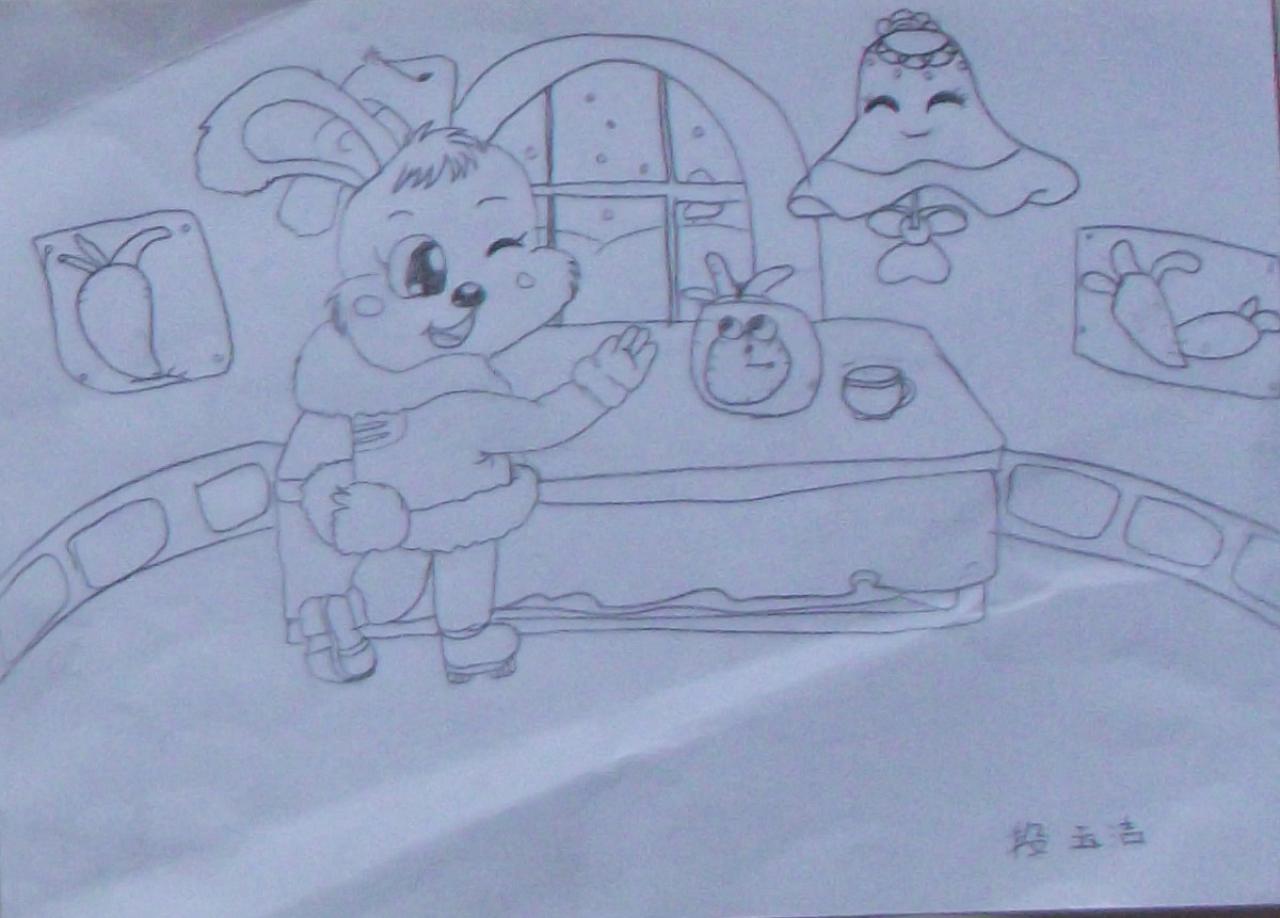 小兔子的家 段玉洁画