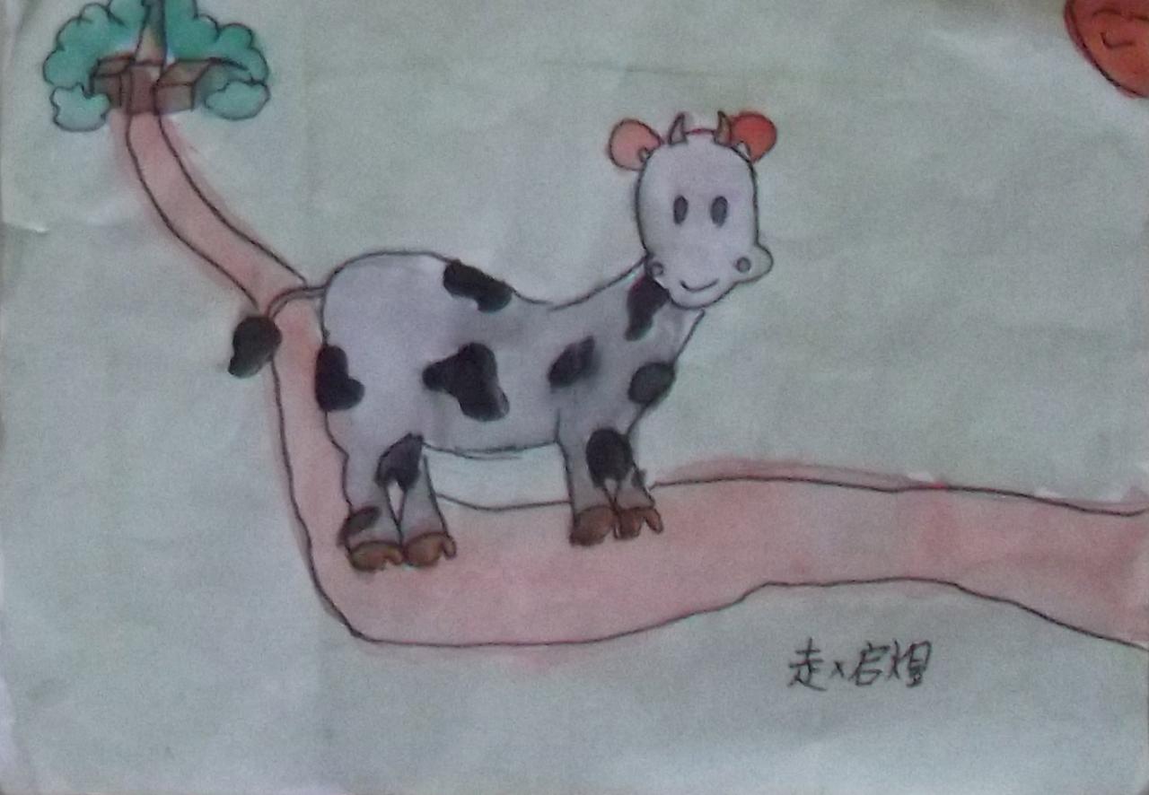奶牛 赵启煜画