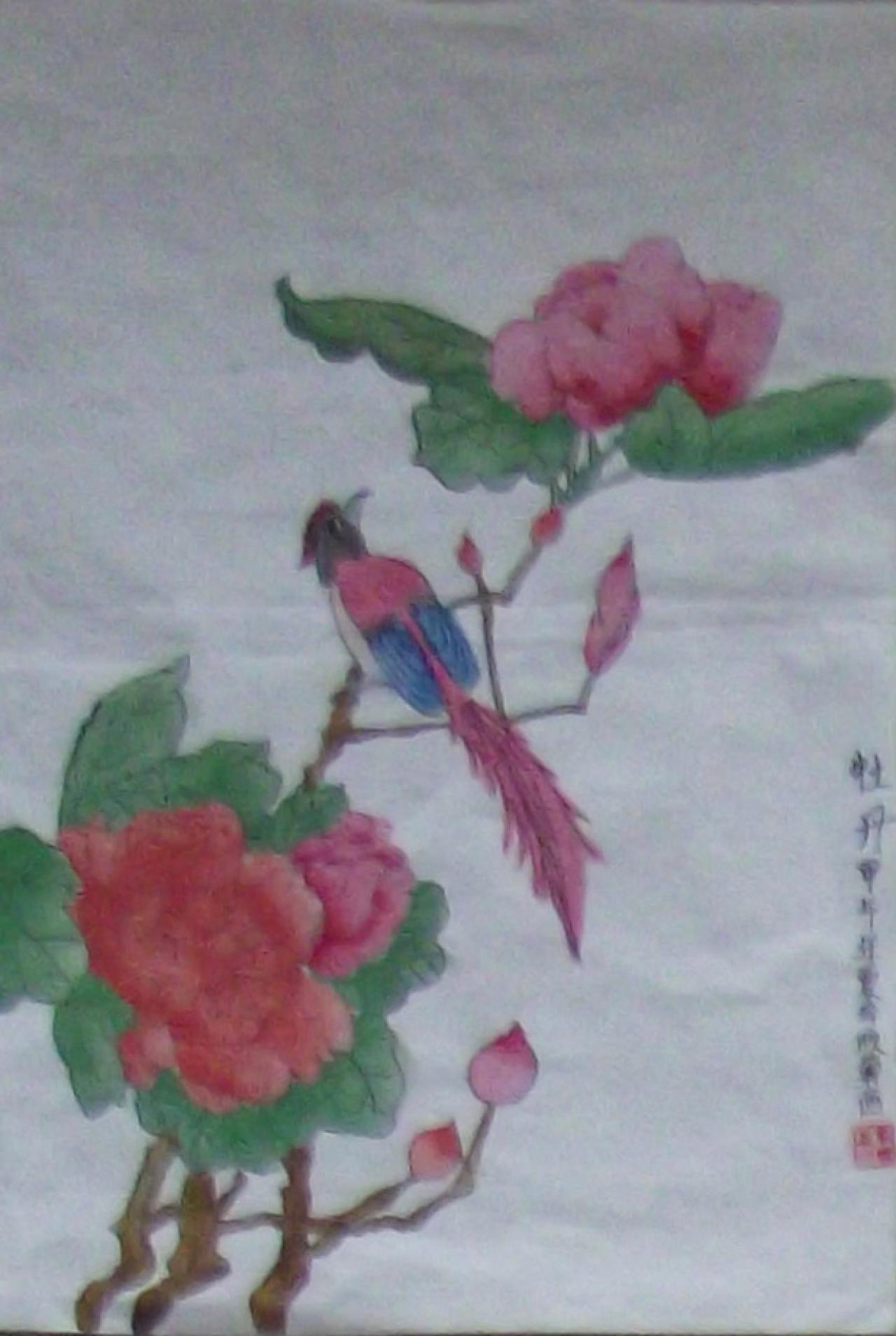 牡丹 李欣翼画