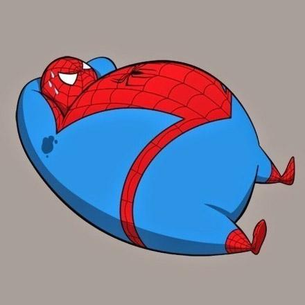 蜘蛛侠变成胖子辛苦做仰卧起坐的头像