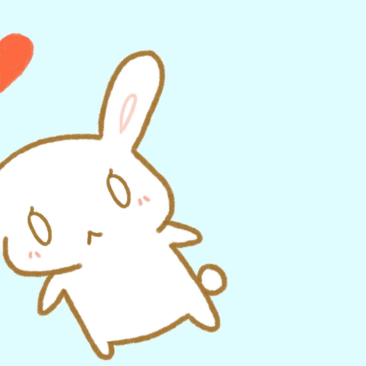 小兔子被揪耳朵情侣头像