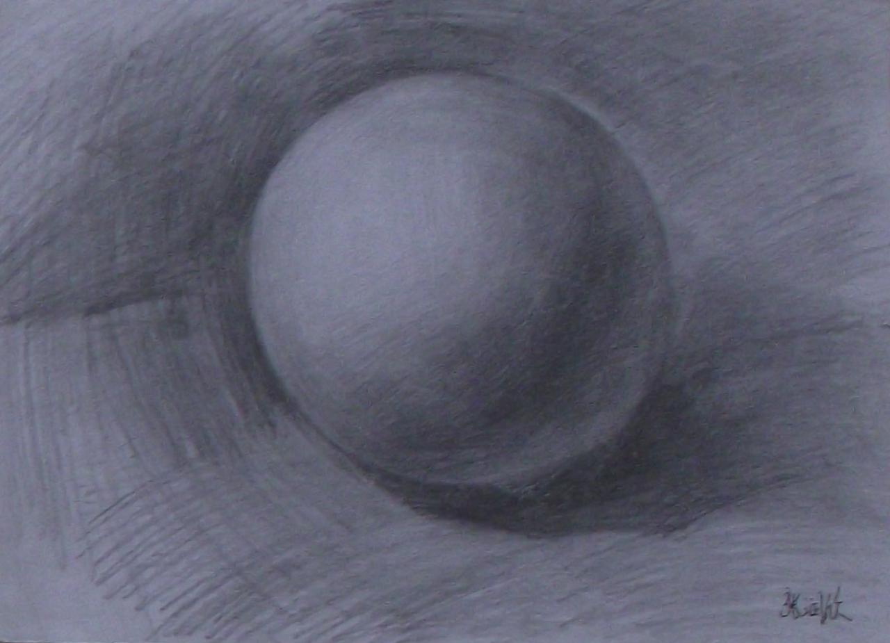球体素描 张润欣画