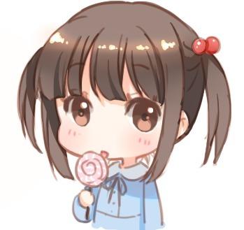 舔着棒棒糖的Q版萝莉头像