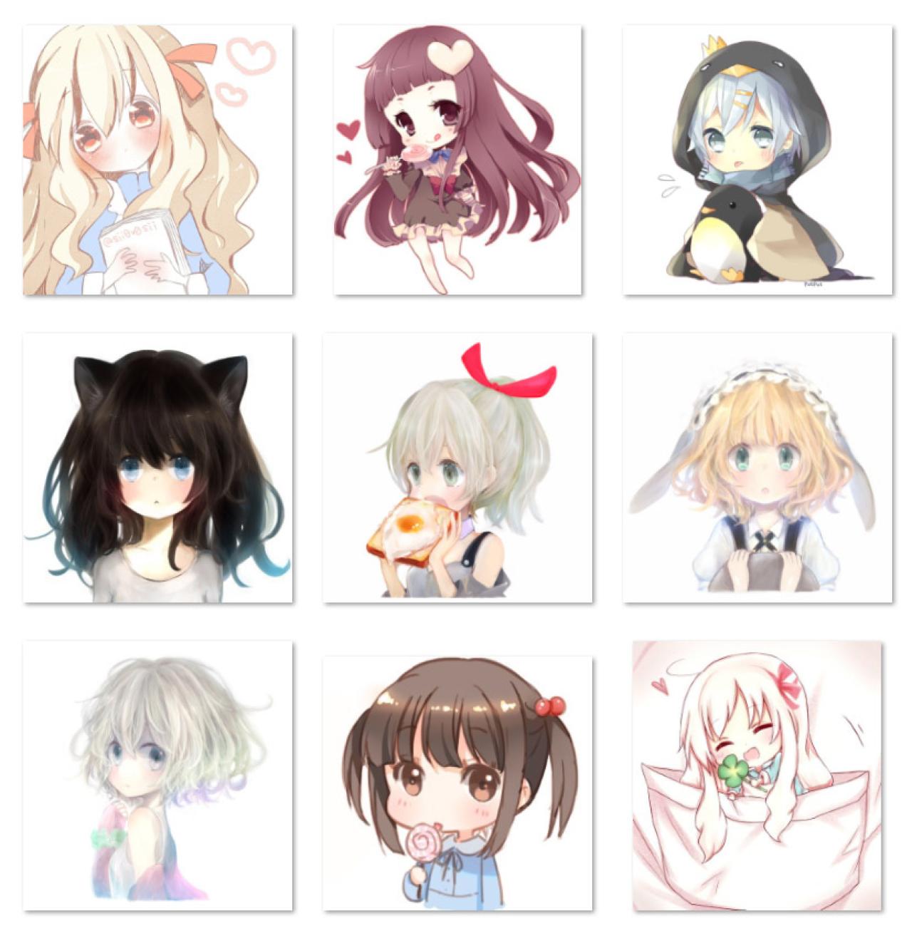 萌萌的Q版萝莉头像 预览图