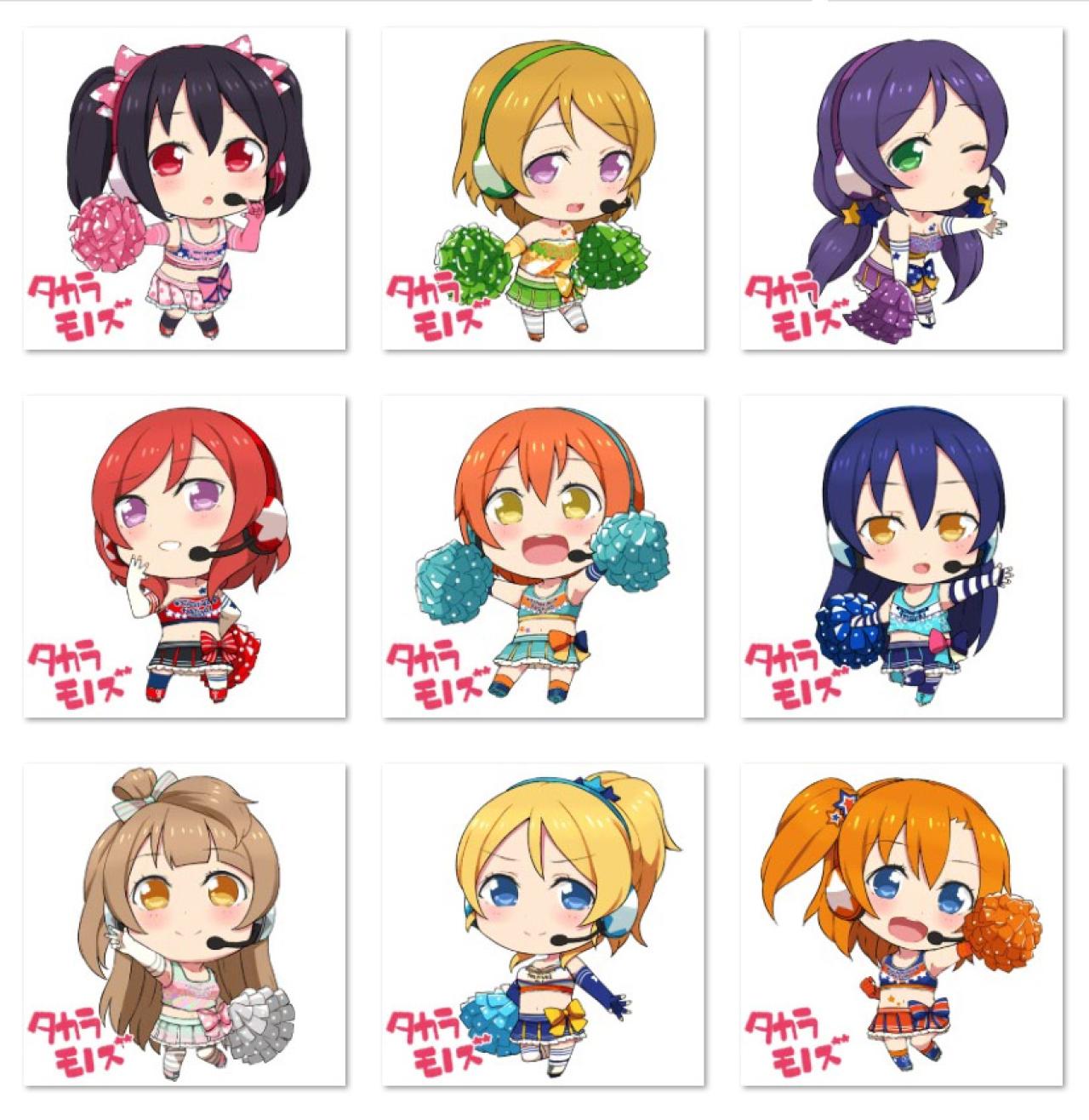 LoveLive!全角色拉拉队激萌头像 预览图