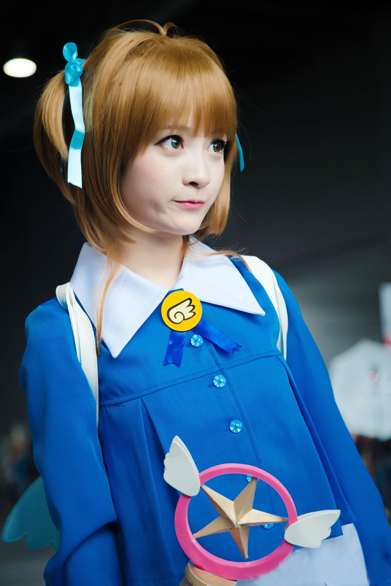 橘子酱sama扮演木之本樱侧脸照