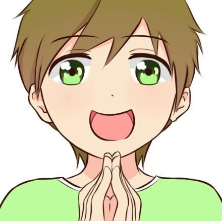 棕色头发，绿色眼睛和上衣的男孩头像