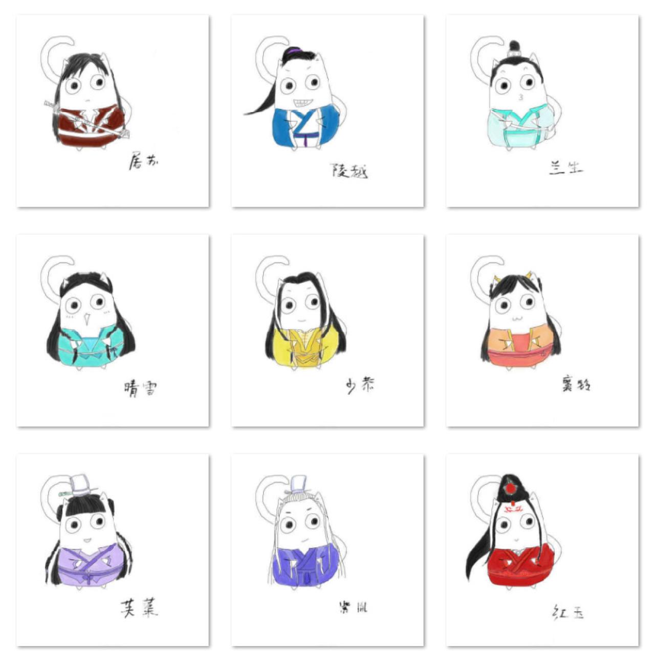 古剑奇谭全体角色萌系猫耳头像 预览图