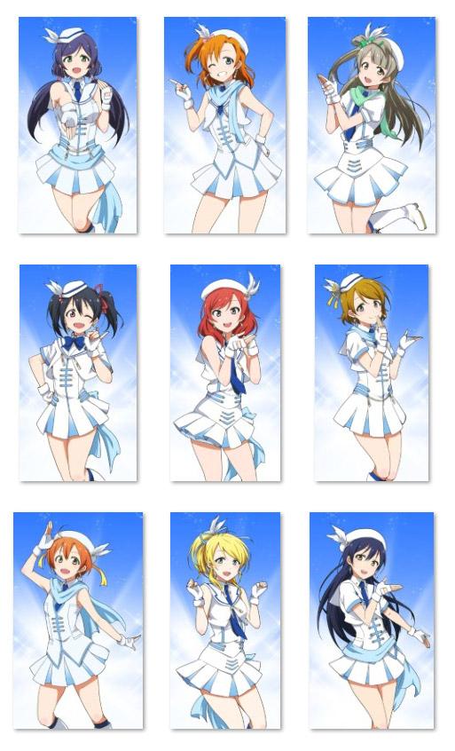 LoveLive!全角色水手服萌系手机壁纸 预览图