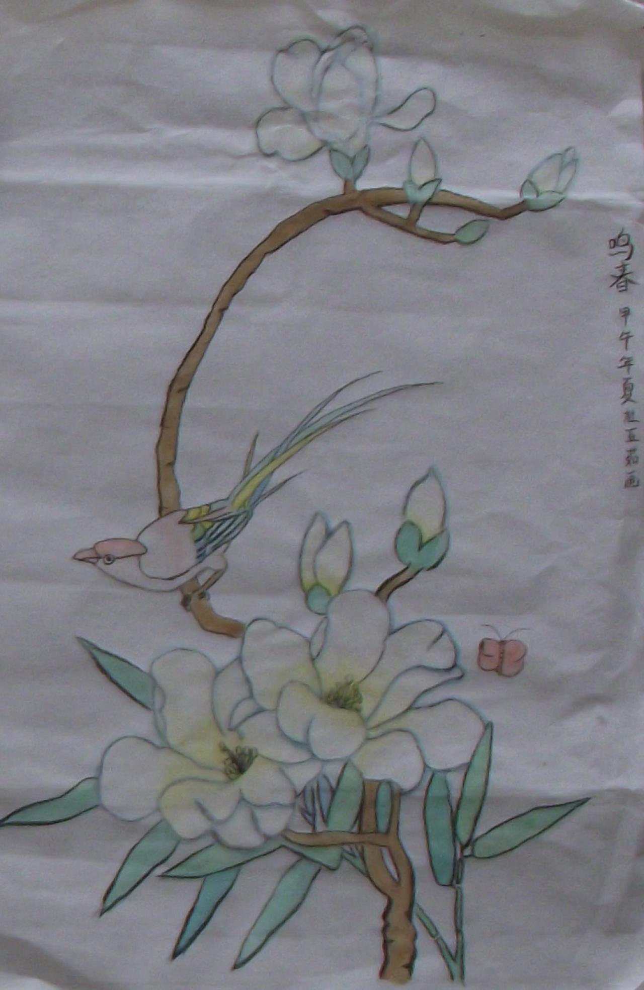 鸣春 甲午年夏 杜亚茹画