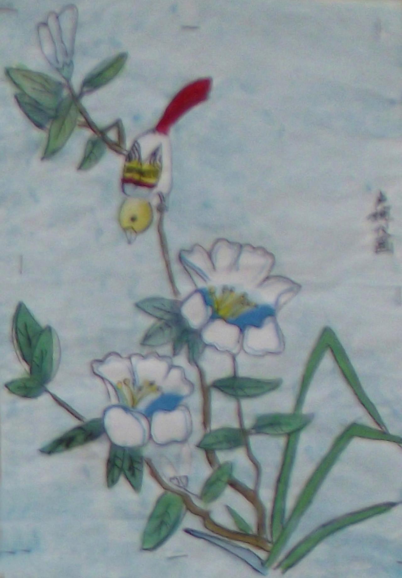 玉兰花 卢婉仪画