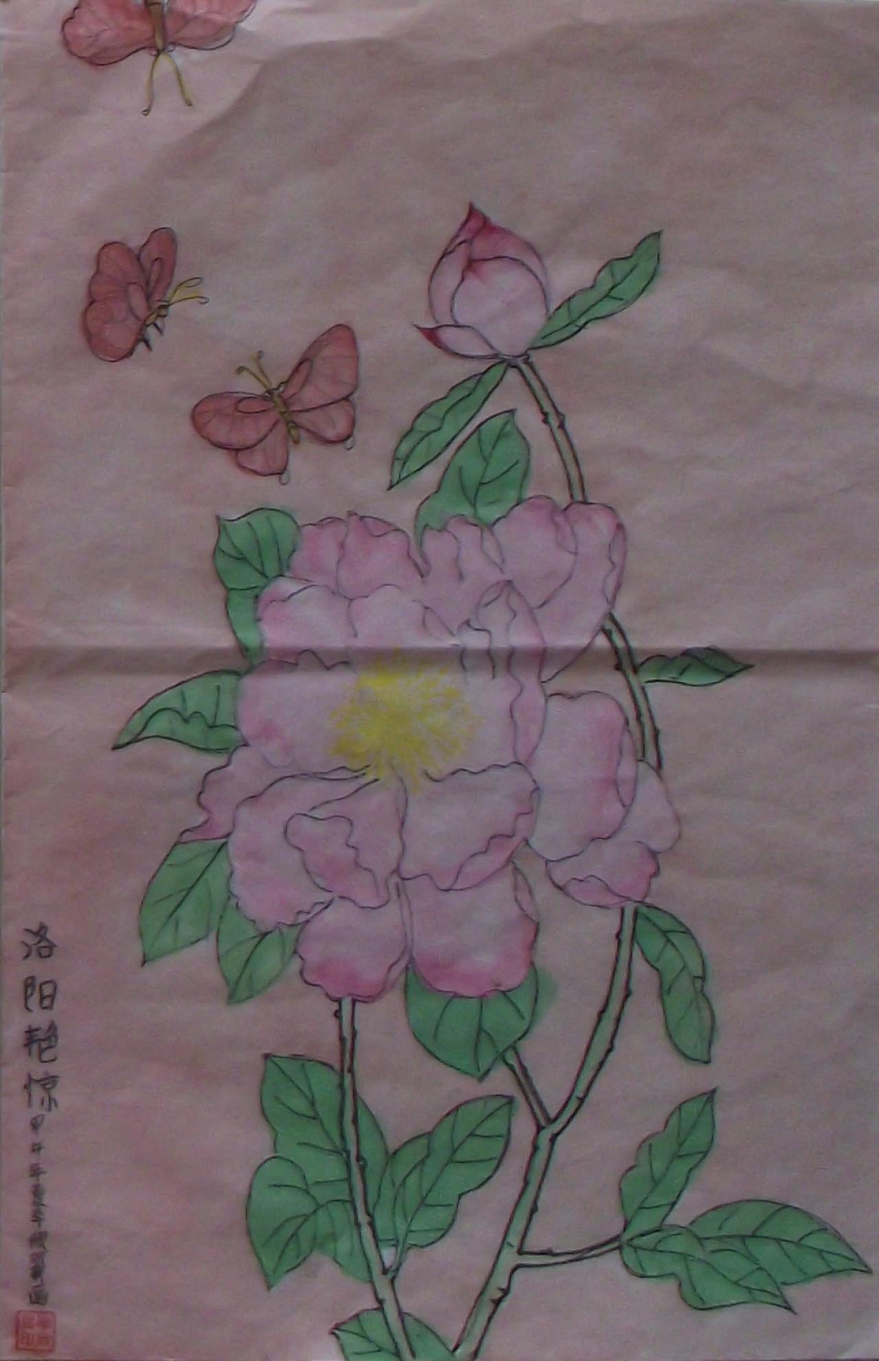 洛阳艳惊 甲午年夏 李欣翼画