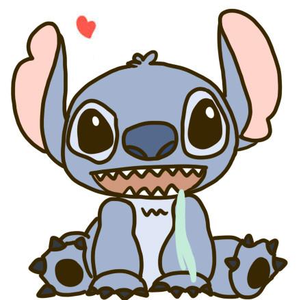 《星际宝贝》中的史迪奇流口水头像