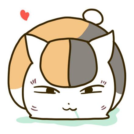 《夏目友人帐》中的猫咪老师扒在地上流口水的头像