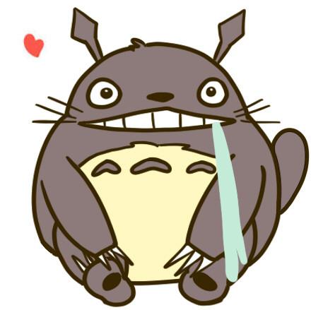 宫崎骏《龙猫》中龙猫流口水的头像