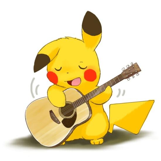 皮卡丘弹吉他的头像