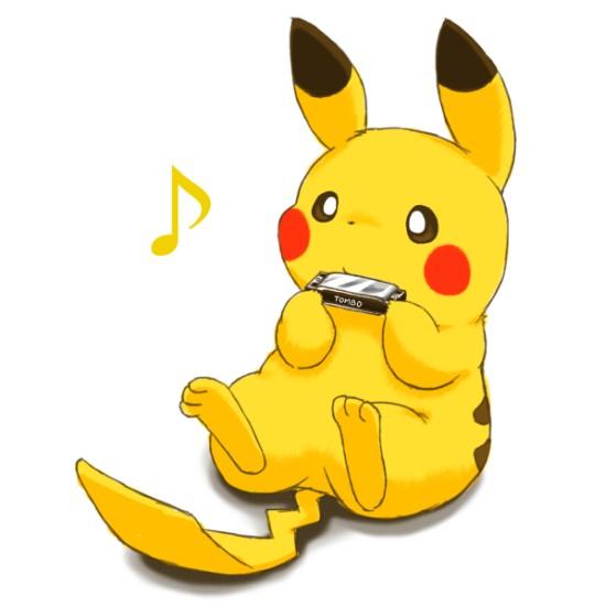 皮卡丘吹口琴的头像