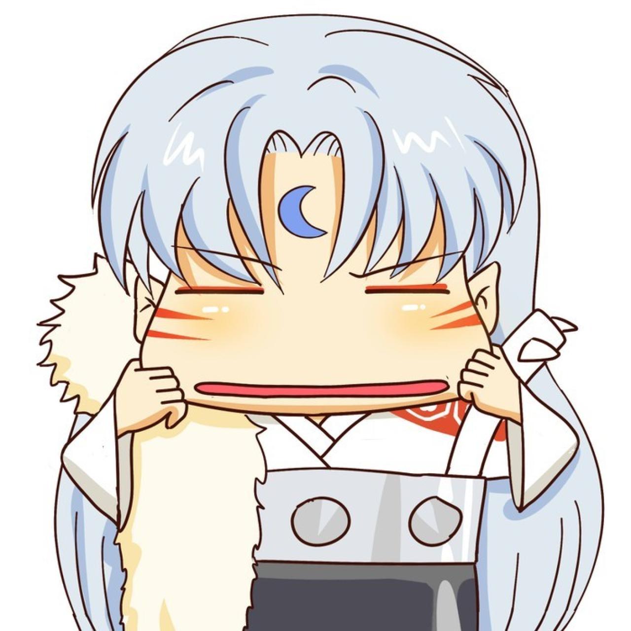 《犬夜叉》中杀生丸捏脸卖萌头像