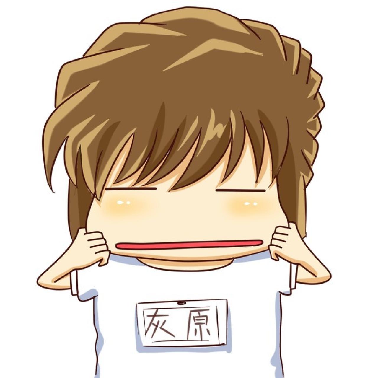 《名侦探柯南》中灰原哀捏脸卖萌头像