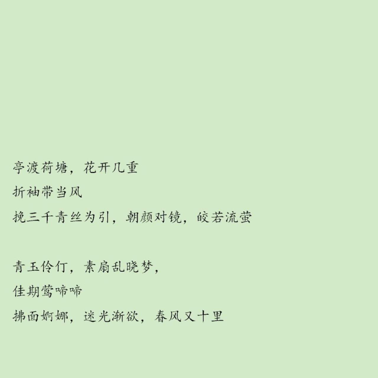 堇园长为摆拍赋词