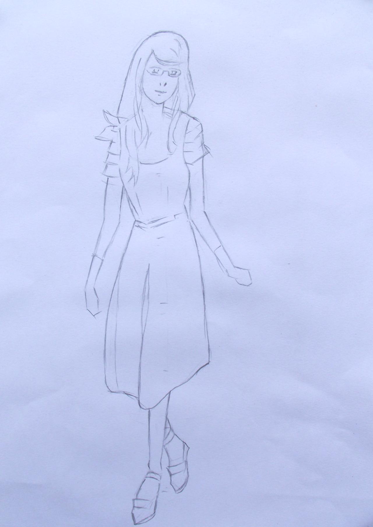 神代利世手绘步骤二