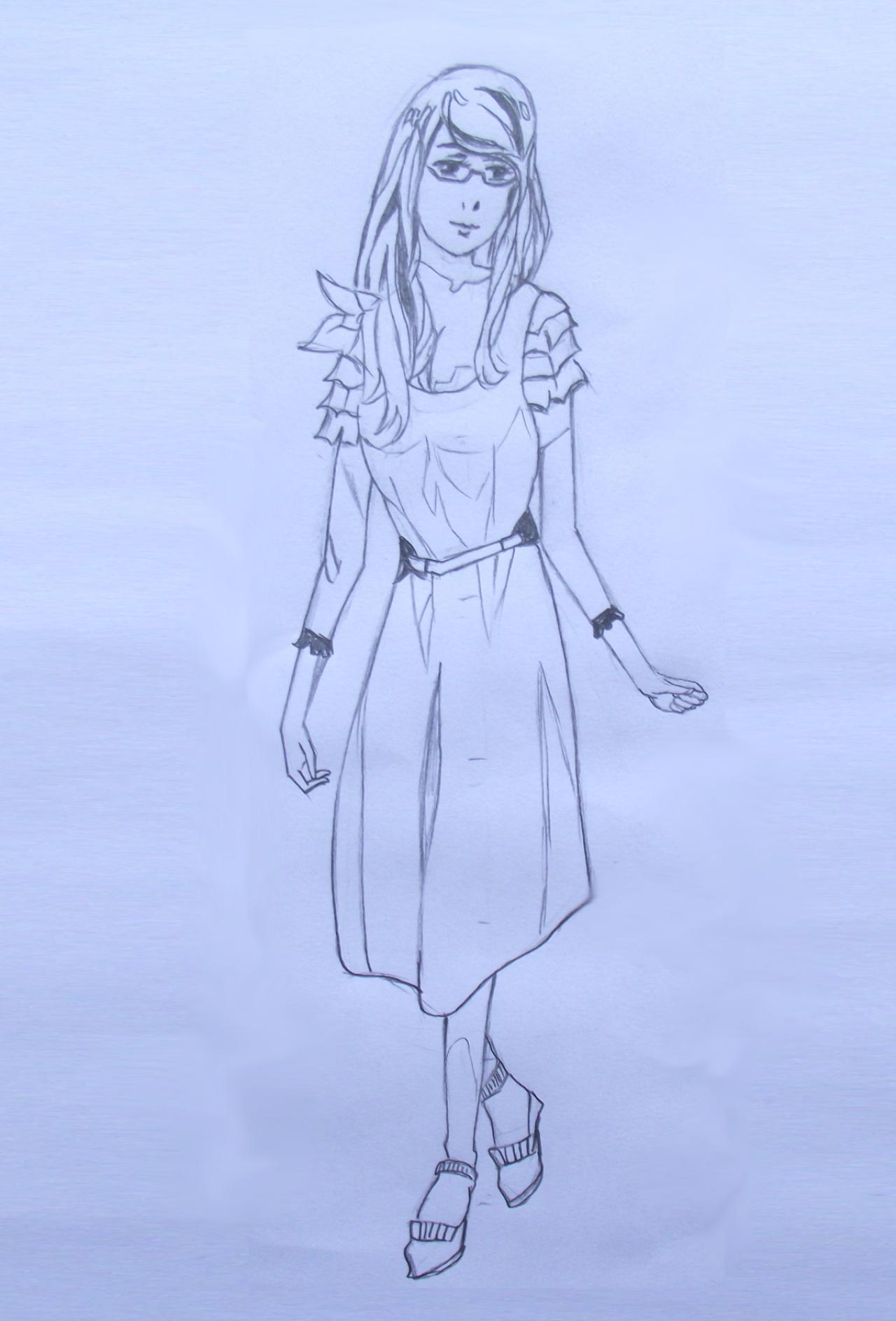 神代利世手绘步骤三