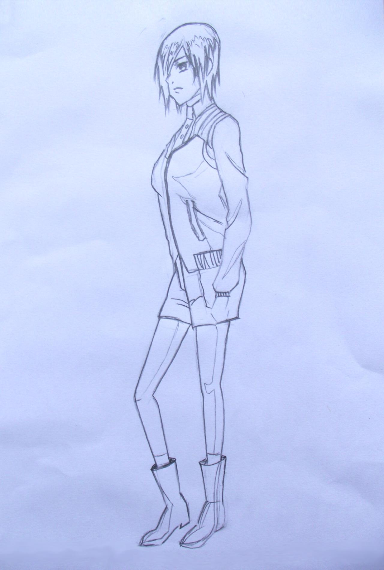 手绘雾岛董香第三步骤