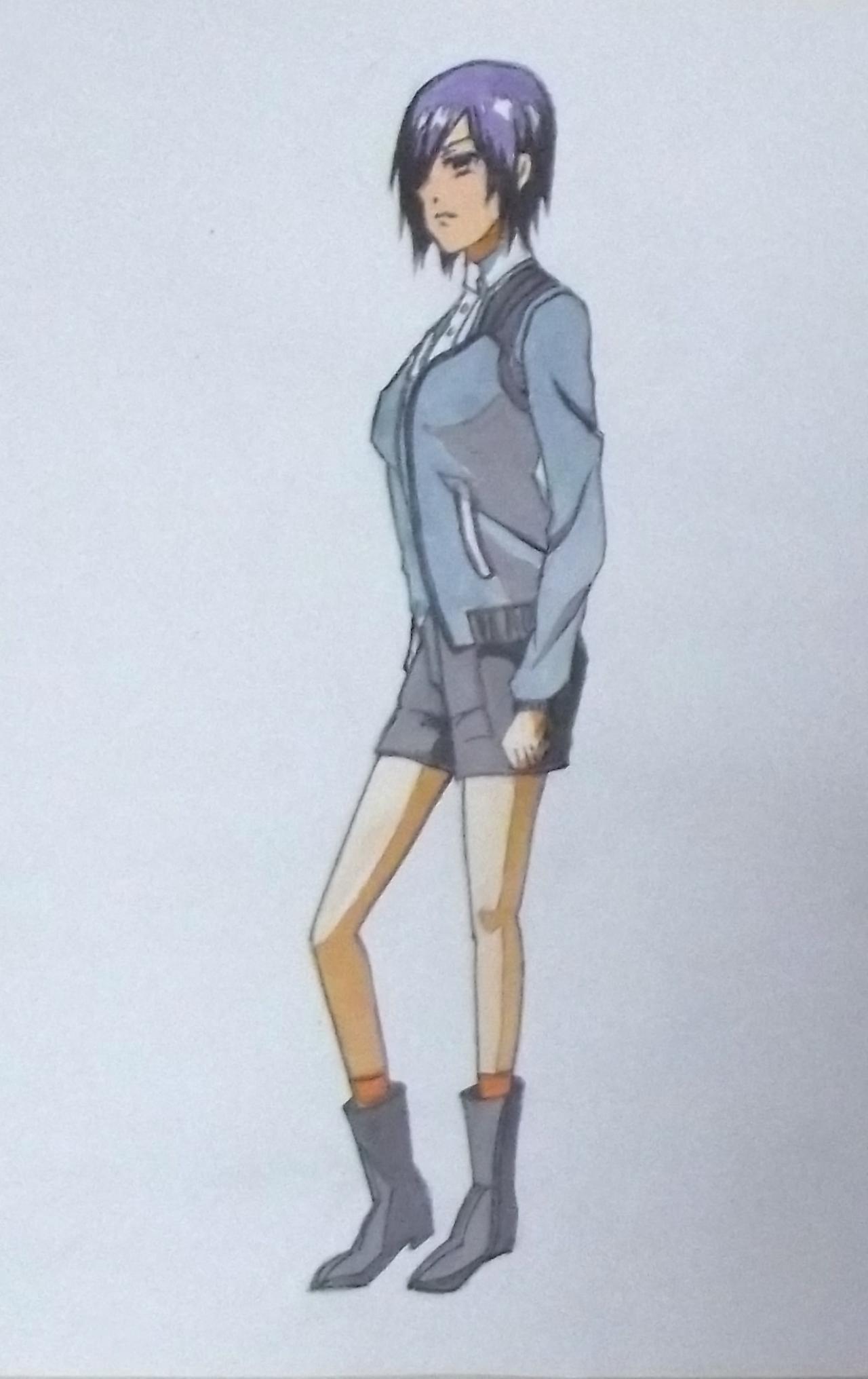 手绘雾岛董香丙烯画最终效果图