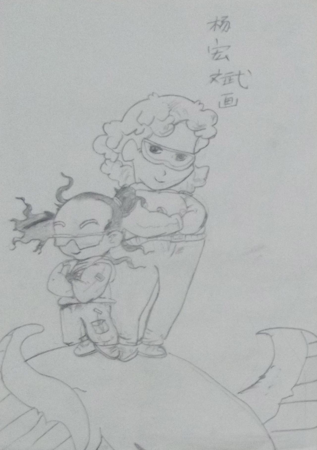 妈妈和宝宝 杨宏斌画