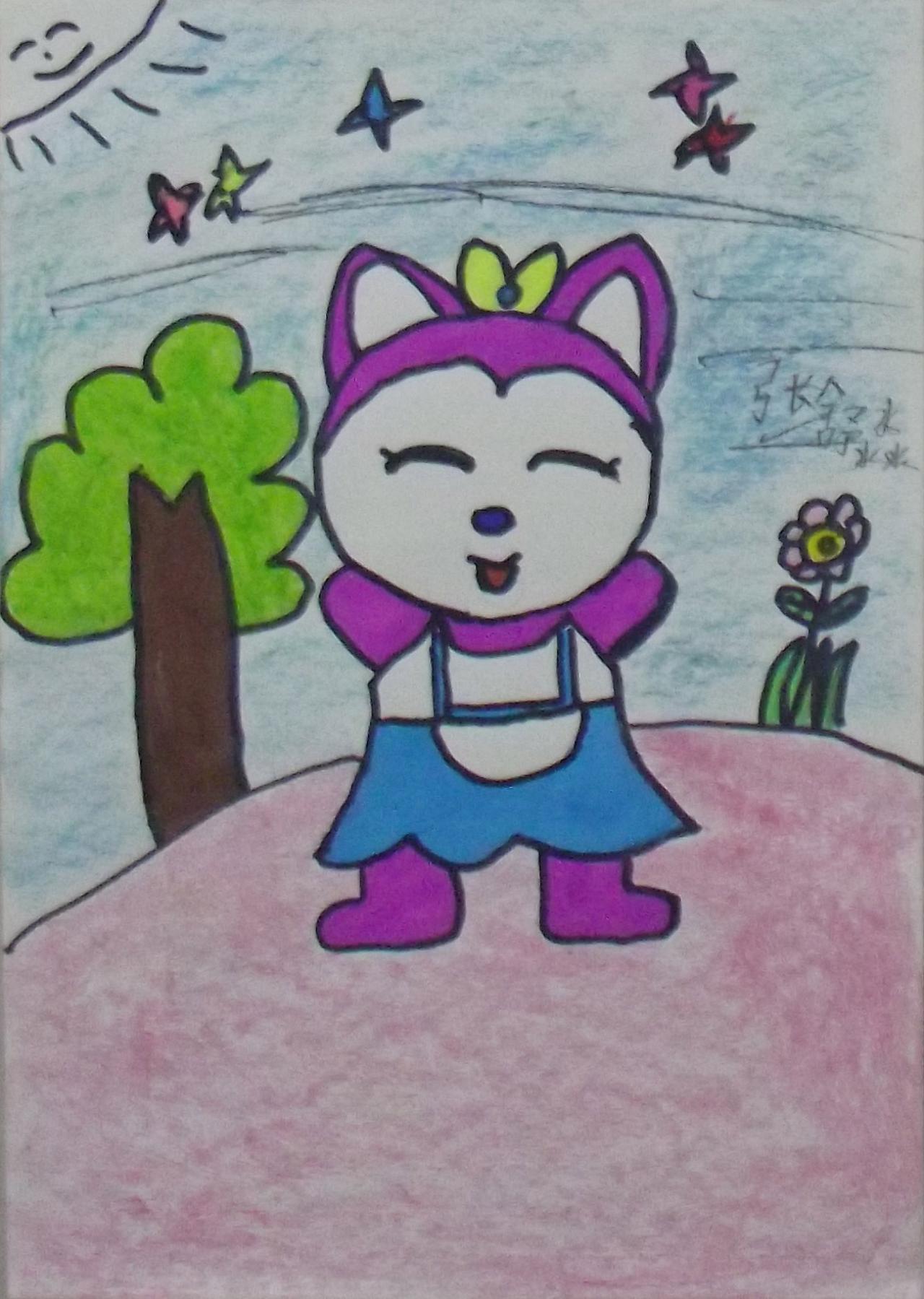 小狐狸 张舒淼画