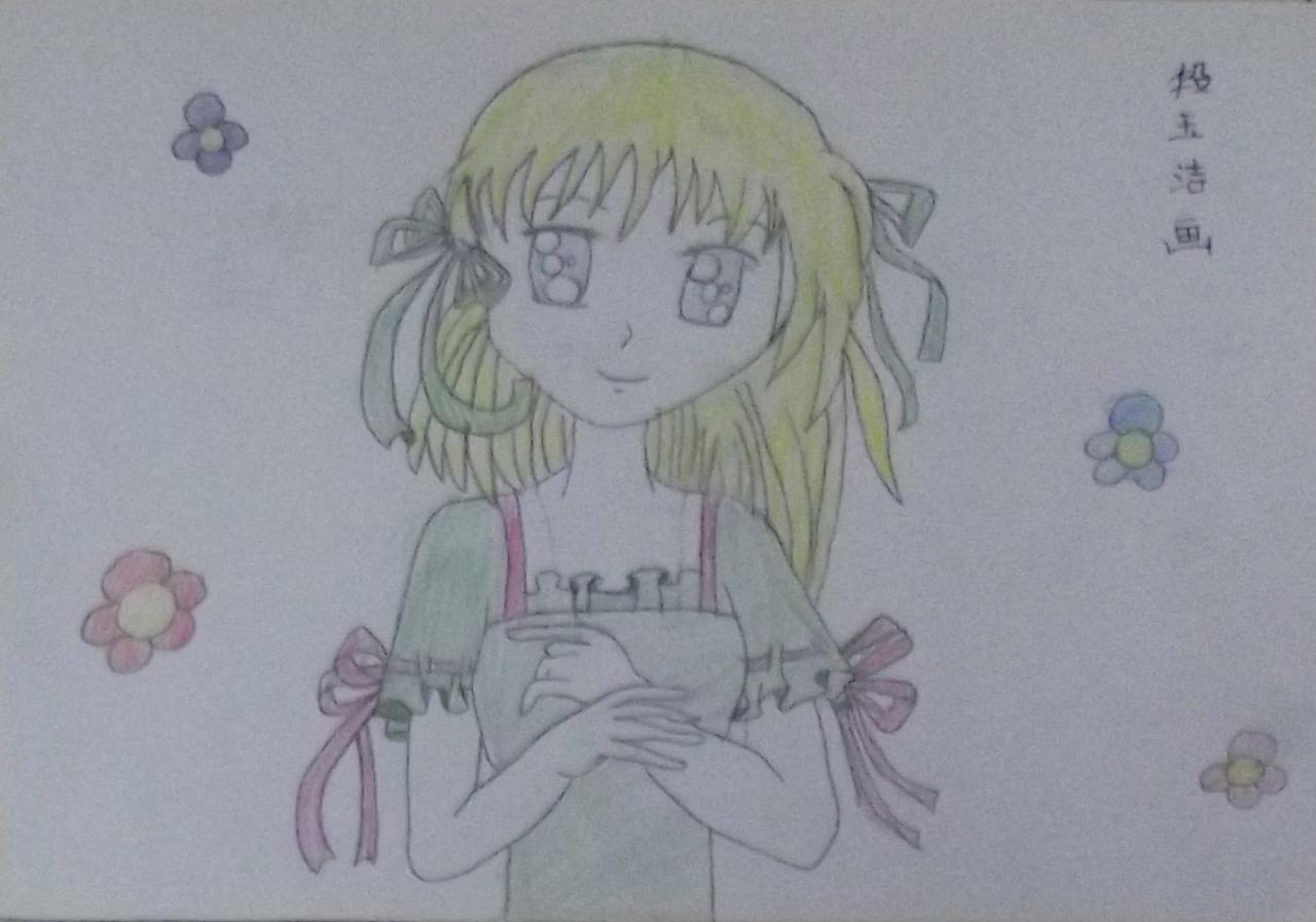 金发女孩 段玉洁画