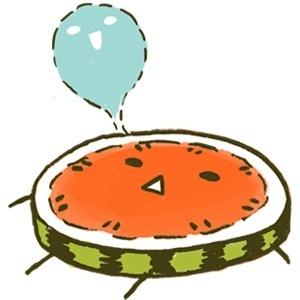 一环西瓜正躺在地上