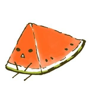 一块西瓜的萌态