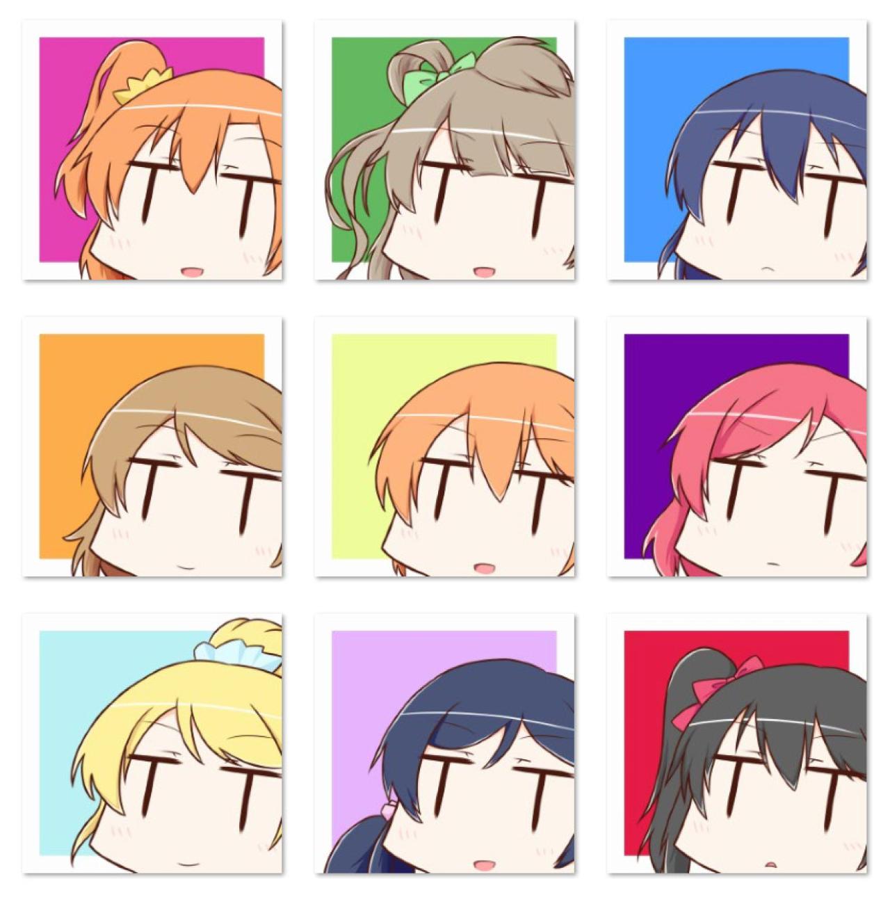 LoveLive!偶像T字眼萌系头像 预览图