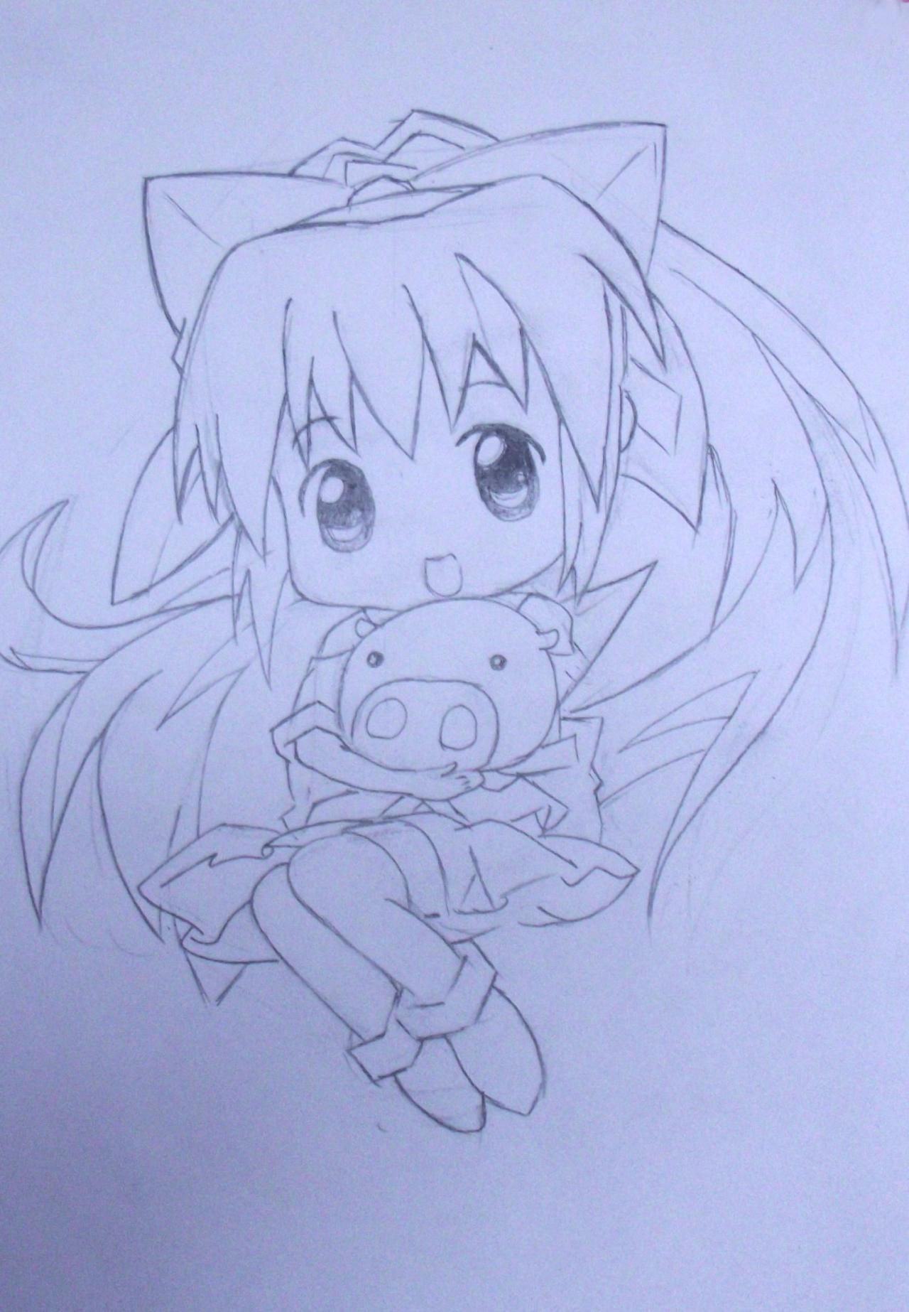 第三步骤，详细描绘动漫人物结构特征