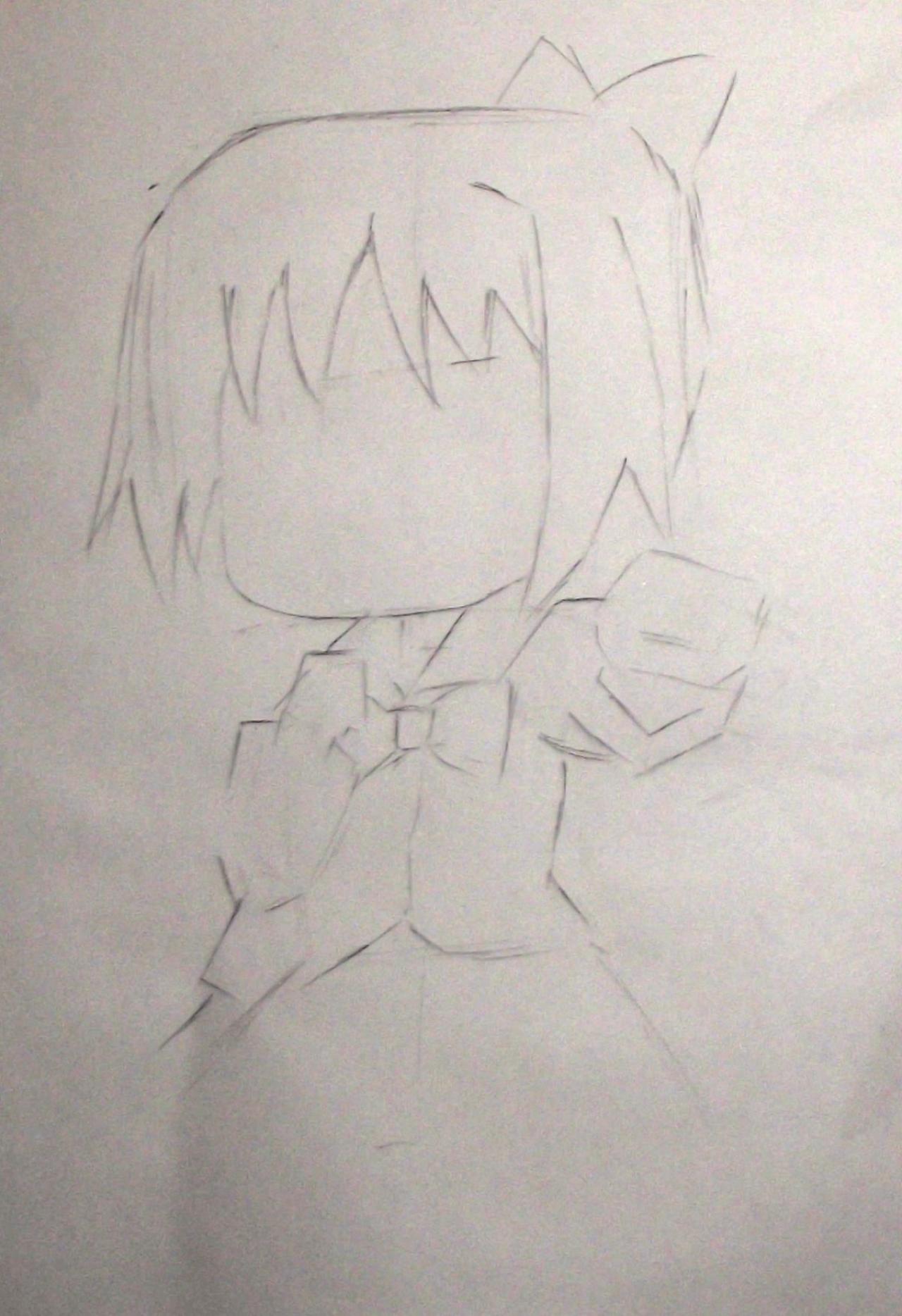 第二步，确定人物各部分的比例关系