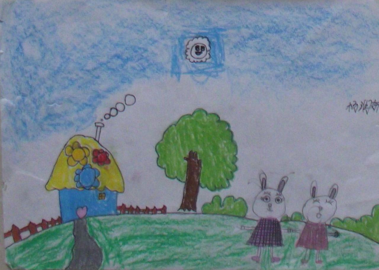 兔姐妹 杨润妍画