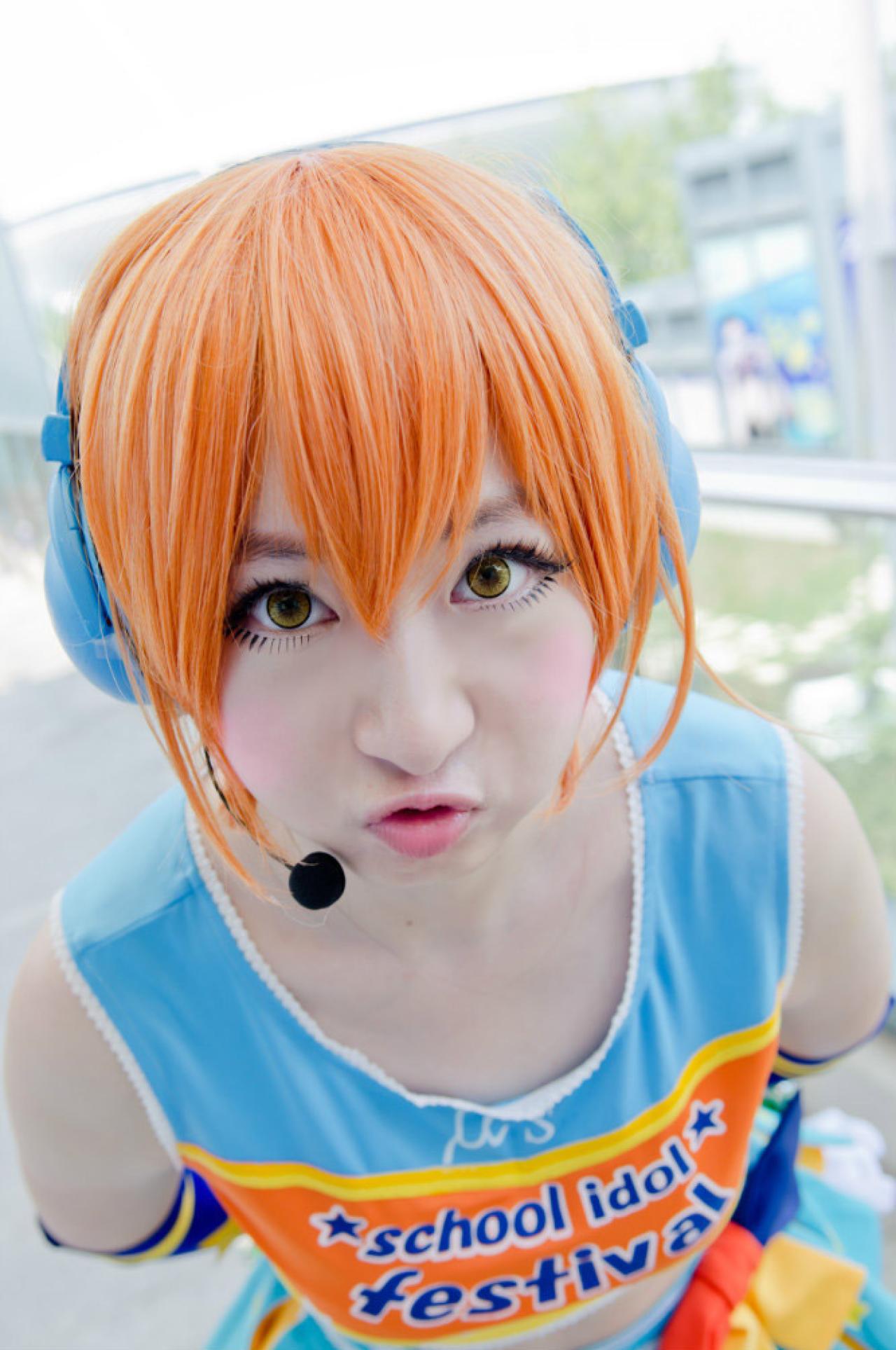 superpopopo扮演星空凛嘟嘴卖萌