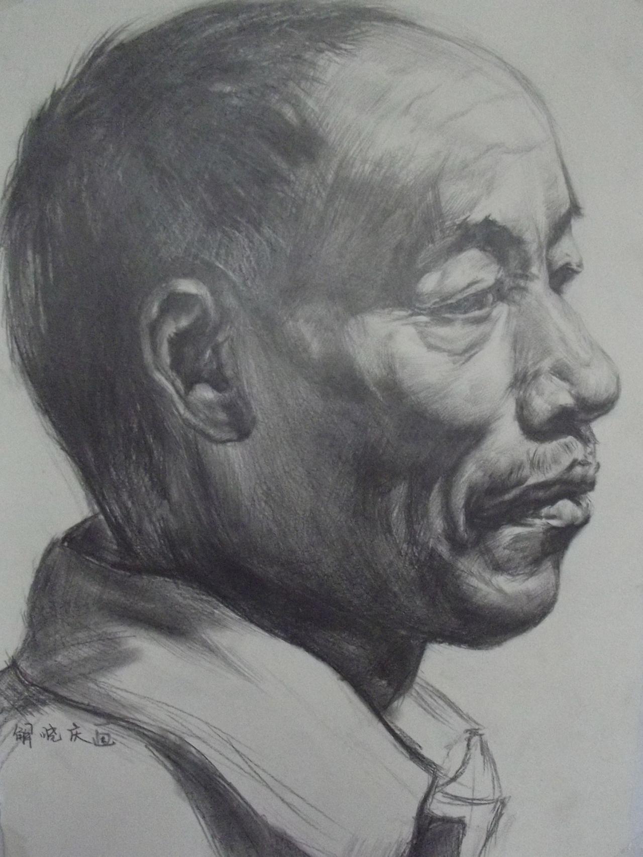 老人头像 解晓庆画