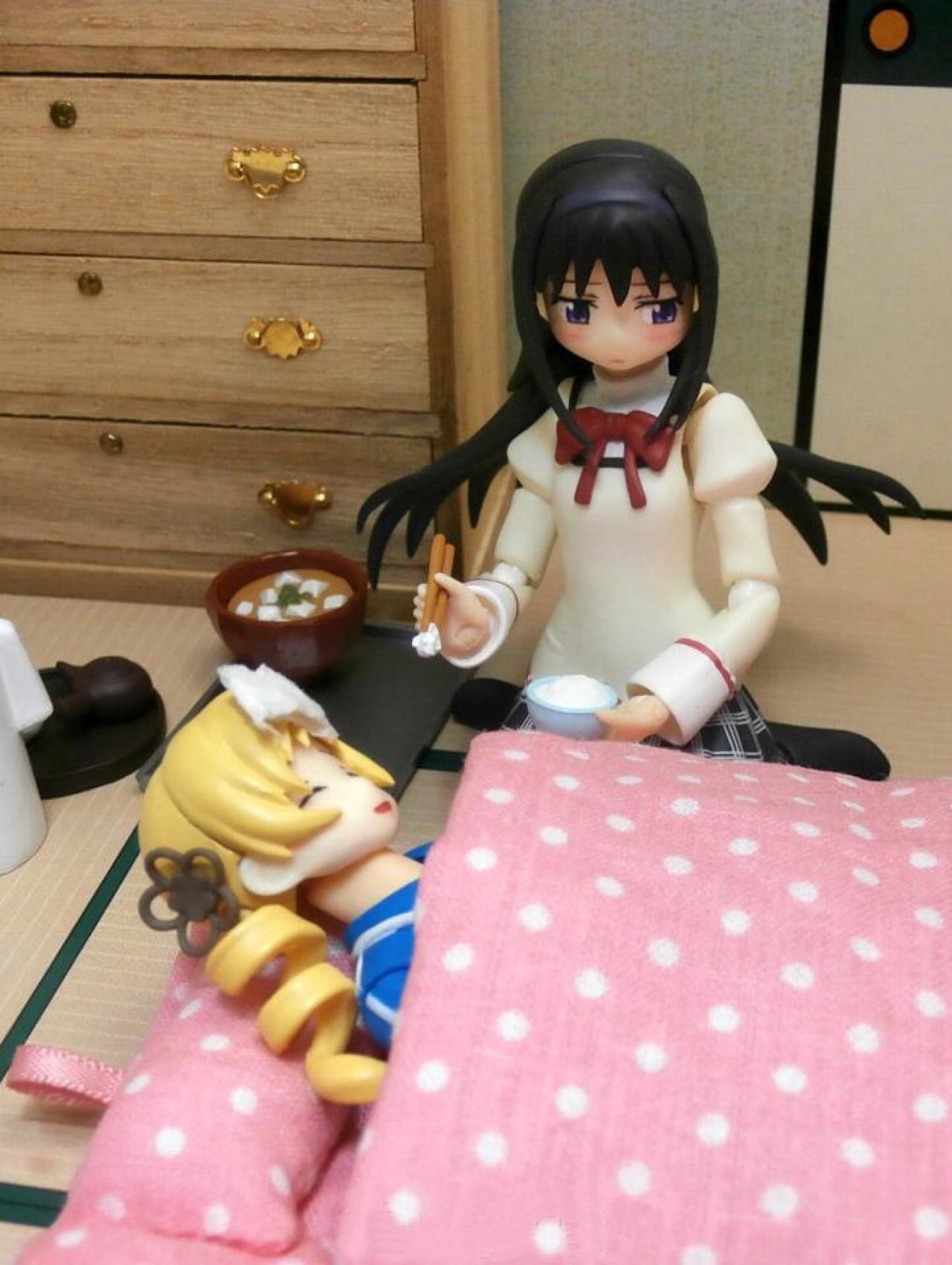 超萌的魔法少女小圆手办摆法