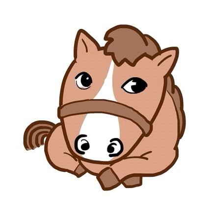 棕色骏马萌头像