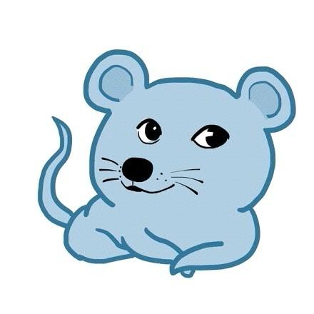 蓝色小老鼠萌头像