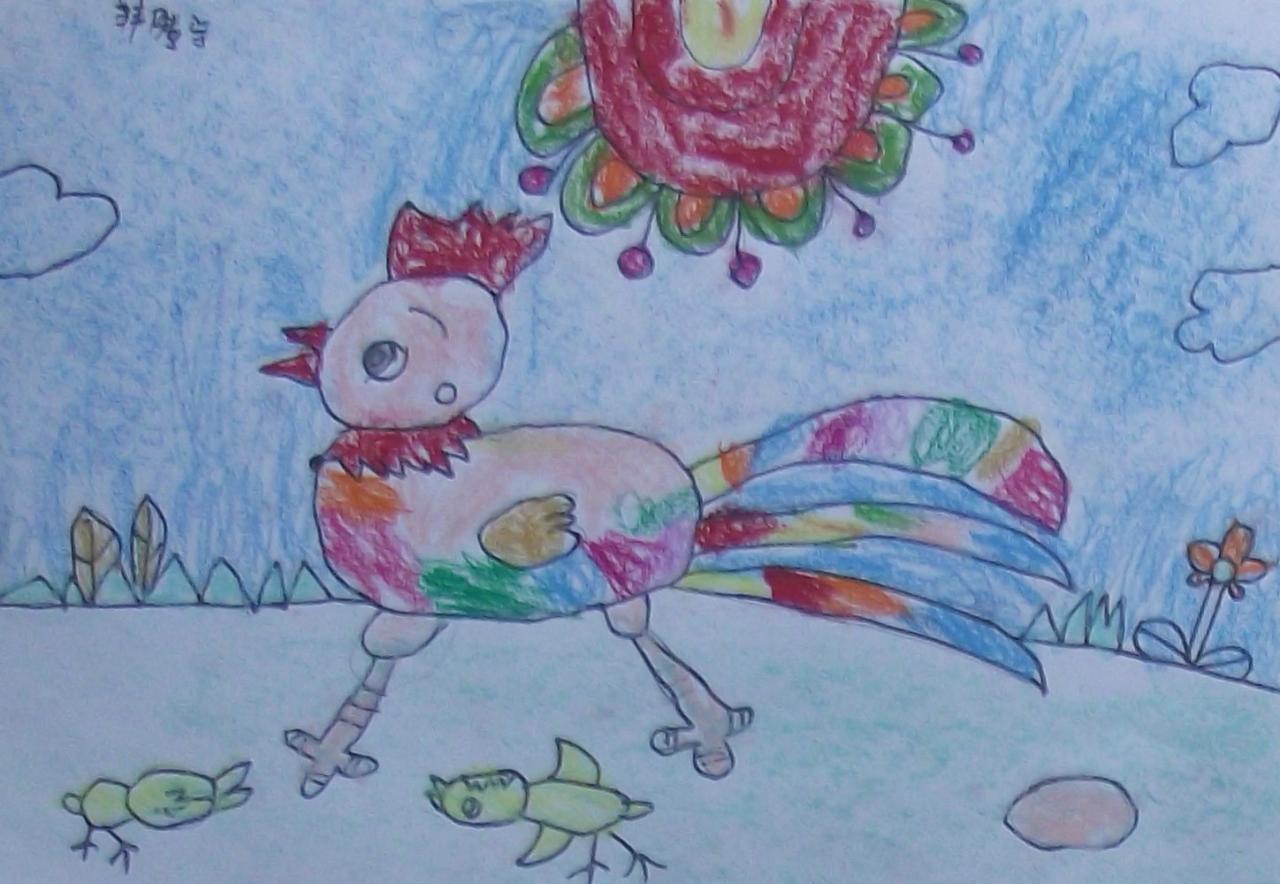 大公鸡 韩腾宇画