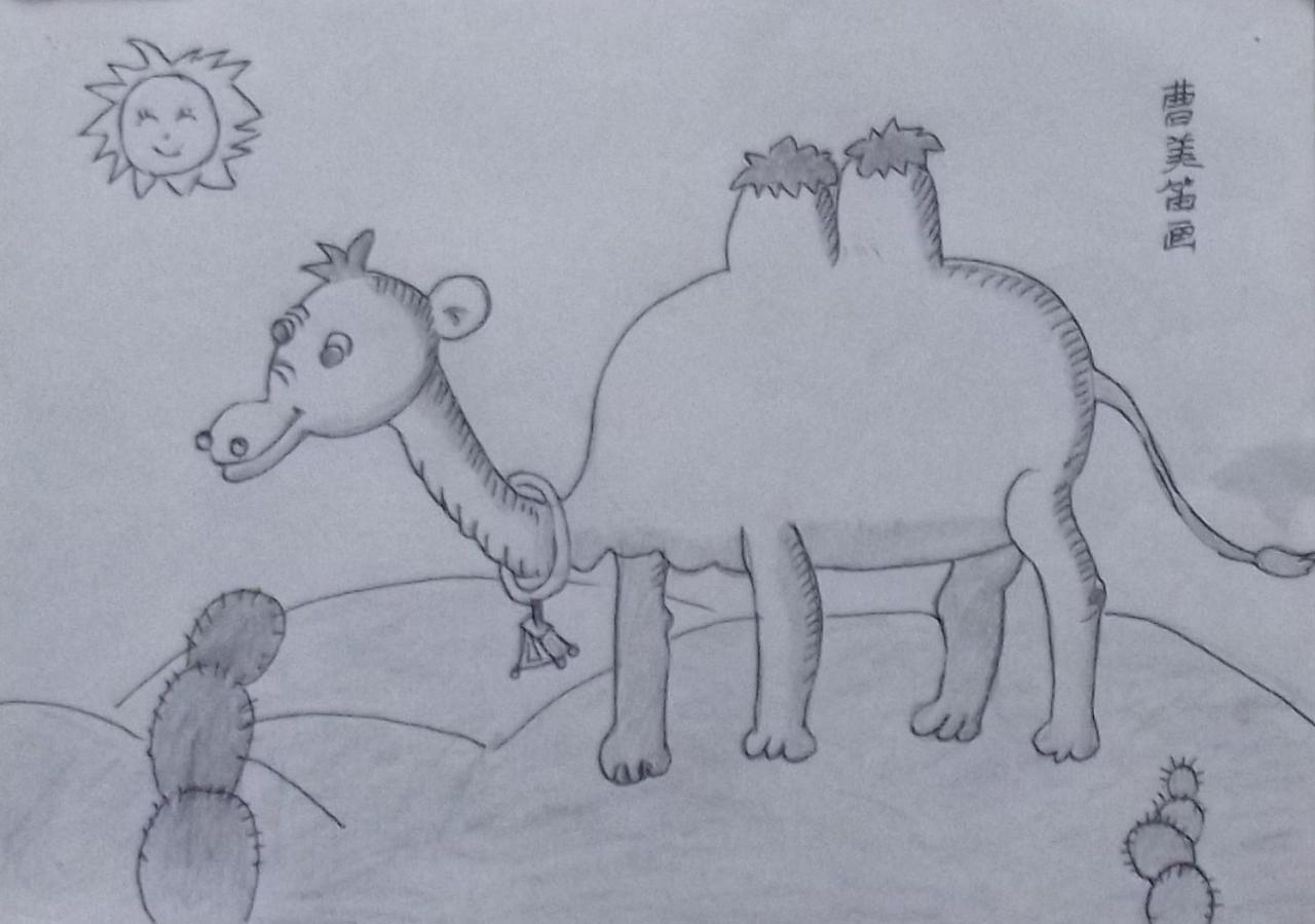 骆驼 曹美笛画