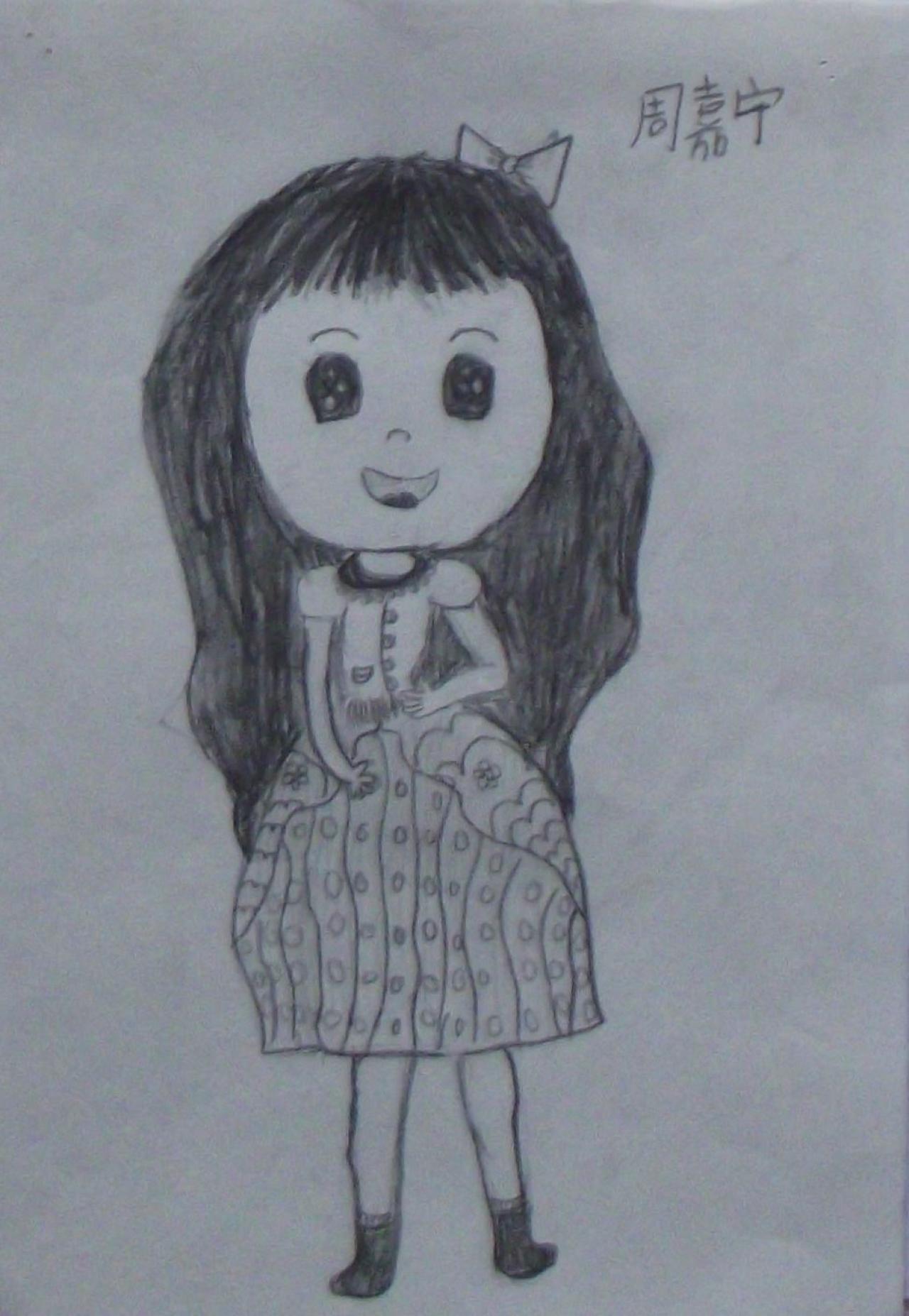 小女孩 周嘉宁画