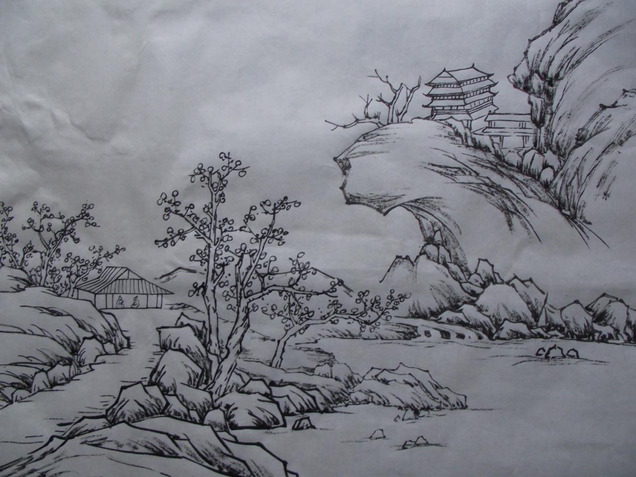 第二步，皴和擦