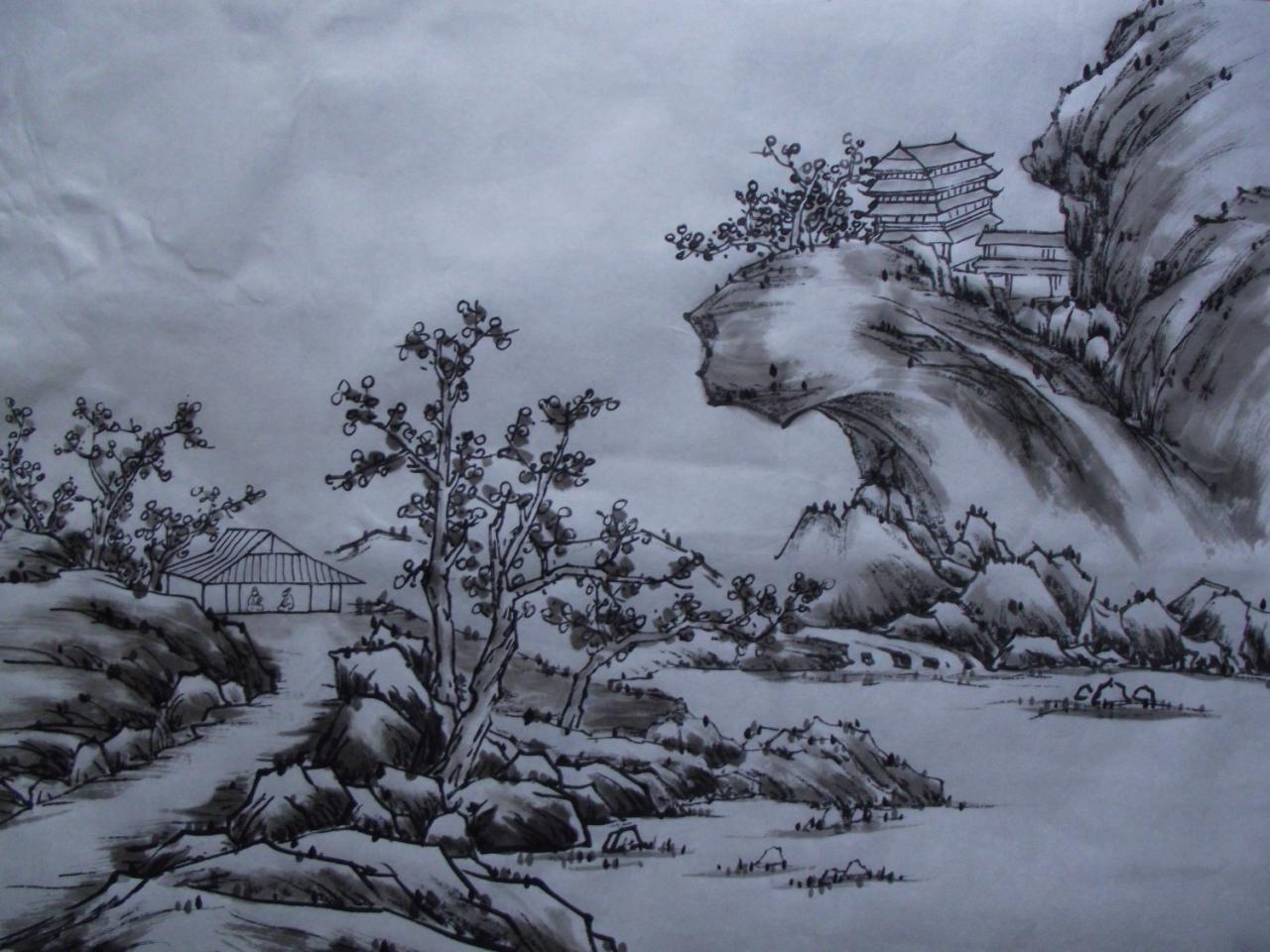 第四步，染第一次墨